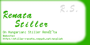 renata stiller business card